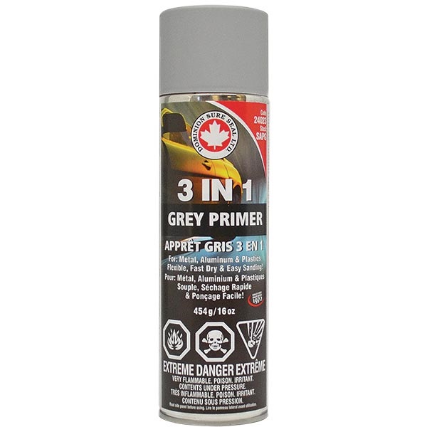 Dominion Sure Seal 3IN1 Primer Gray, 16 oz TP Tools & Equipment